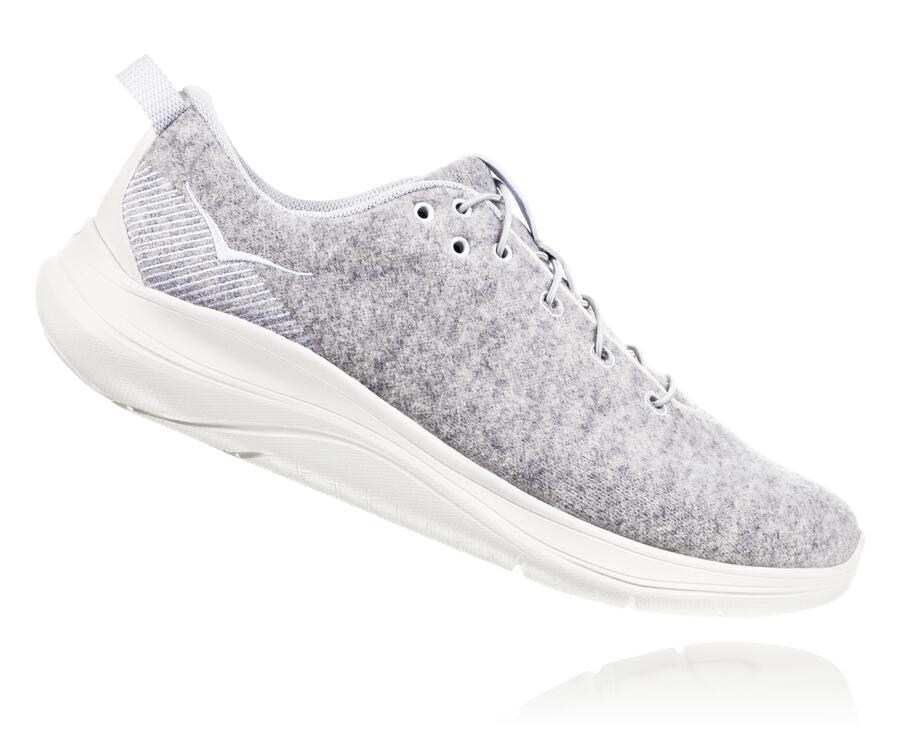 Hoka One One Løbesko Dame - Hupana Flow Wool - Grå - 485123UHC